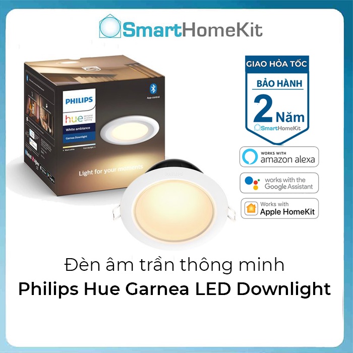 Philips Hue Garnea LED Downlight White Ambiance - ไฟเพดานอัจฉริยะ
