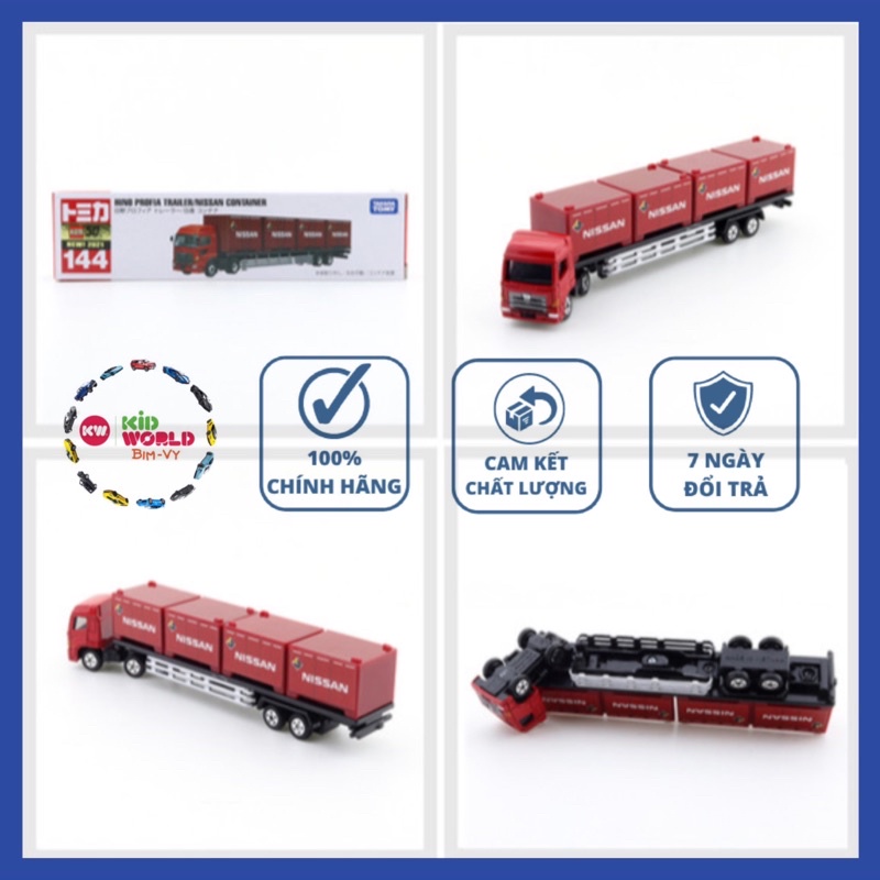 Tomica Box Model Car Hino Profia Trailer Nissan Container เบอร์ 144