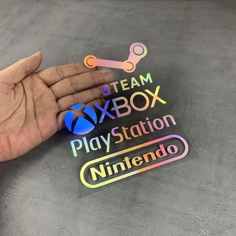 [P-A637] สติ๊กเกอร์ติดรถยนต์กลวง PS STEAM โลโก้เกมด้านหน้าด้านหลังสติ๊กเกอร์ติดกระจกรถจักรยานยนต์รถจักรยานยนต์รถยนต์ไฟฟ้าสติกเกอร์กันน้ํา
