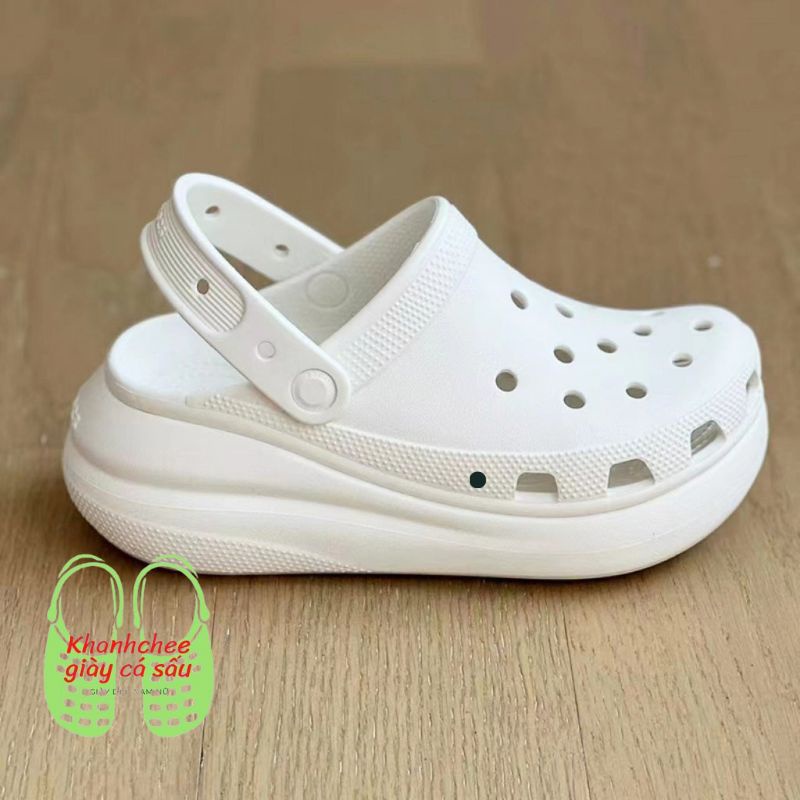 Cr me.ga crruh sandal รองเท้าส้นสูง 7cm แถมสติ๊กเกอร์ 14 ชิ้น สีขาว