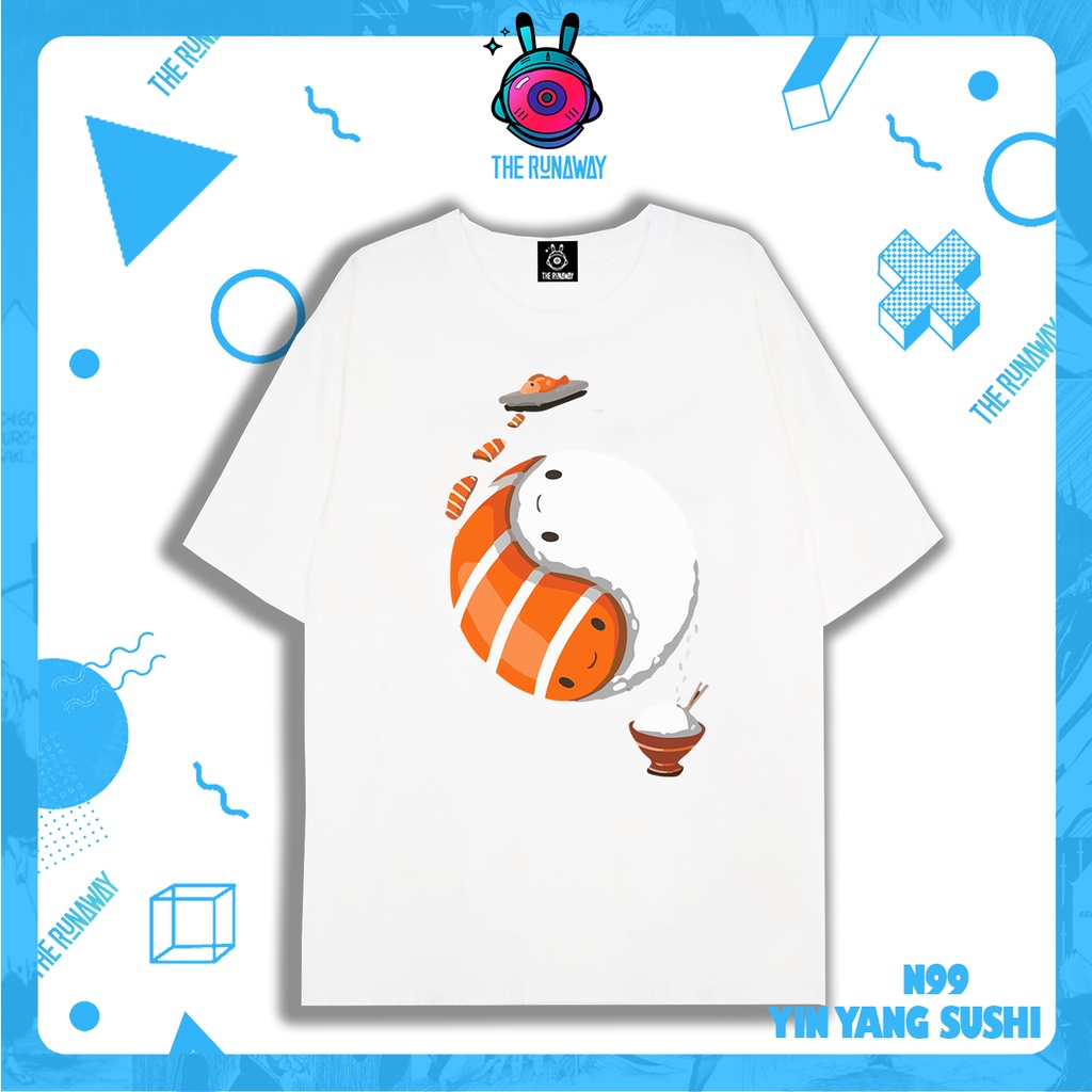 เสื้อยืด N99: Yin Yang Sushi Collection Men / Women โดย The Runaway