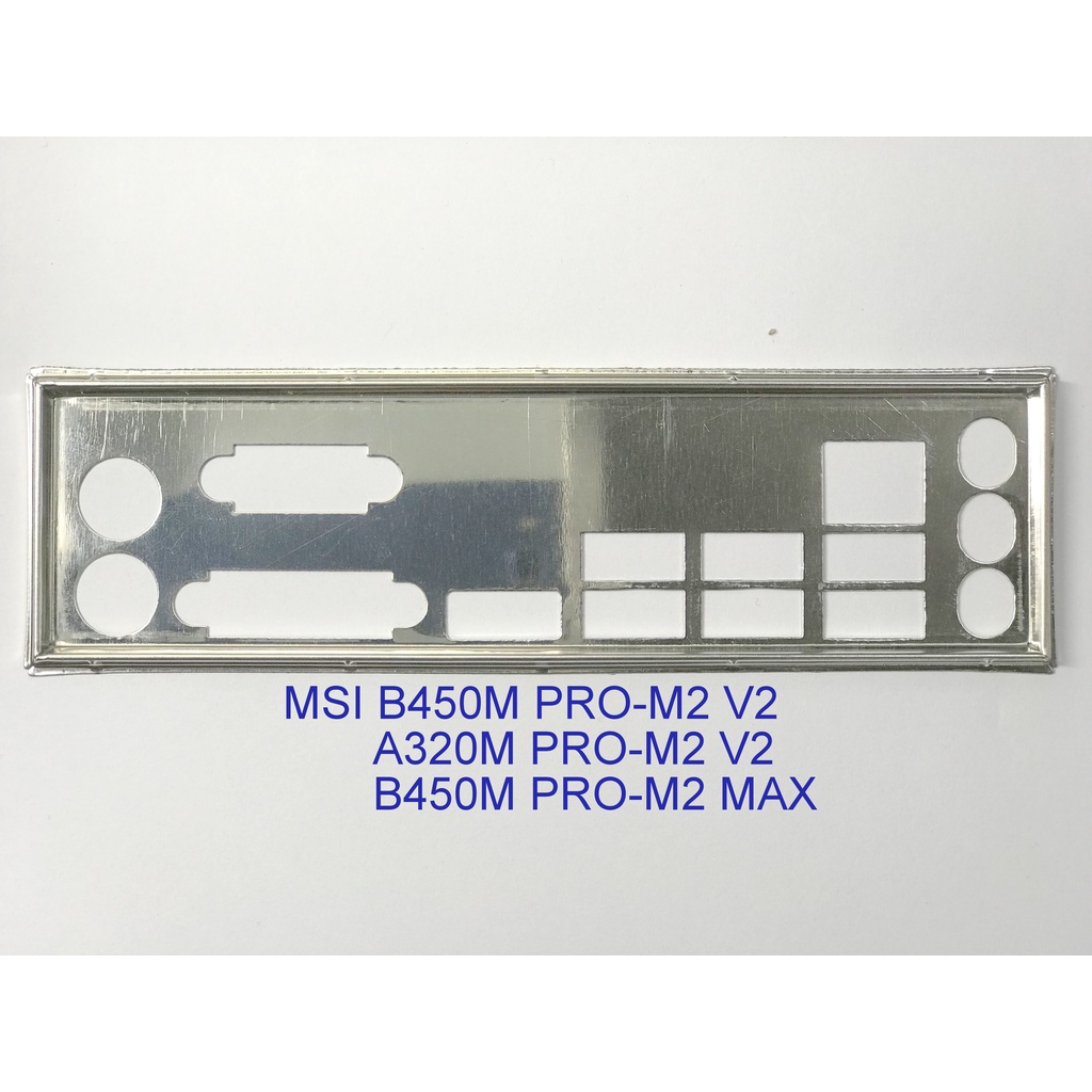 FE บล็อกหลัก MSI B450M PRO-M2 V2 (โล่โรลเลอร์ IO: 636)