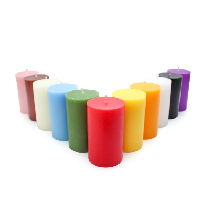 [4 ขนาด - 11 สี] Eden Candle เทียนเสากลมหอม เหมาะสําหรับตกแต่ง - ตัวเลือกขนาด D5H5, D5H8, D6H6, D6H1