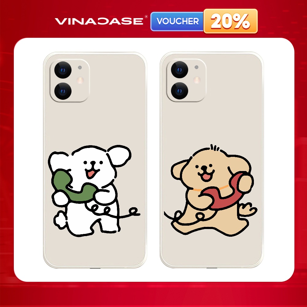 เคส Samsung A16 5G/A12/A15/A05/A23/A03/A05/A05S....Dog Shape Square Edge TPU ฟังโทรศัพท์
