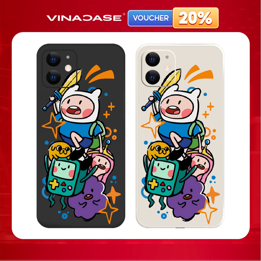 IPhone 17 Pro Max/11/14 Pro Max/15 Pro Max/16 Pro Max TPU Square Edge Ad Venture Time Case