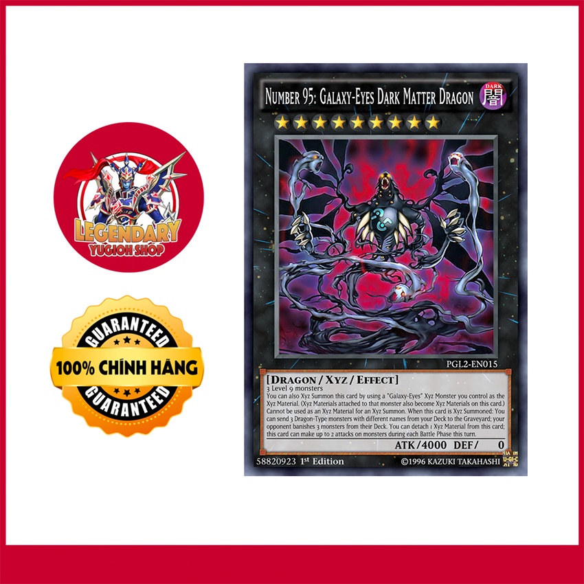 [การ์ด Yugioh ดั้งเดิม] หมายเลข 95: Galaxy-Eyes Dark Matter Dragon