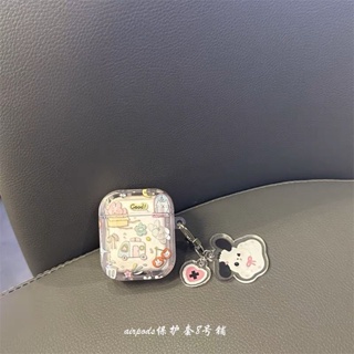 เคสหูฟังบลูทูธไร้สาย ลายลูกสุนัข สีชมพู สําหรับ Apple airpods รุ่นที่ 2 pro 1 3