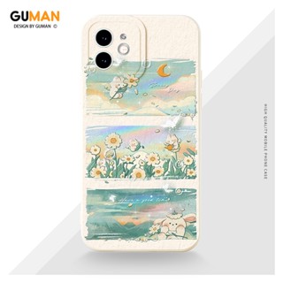 GUMAN เคสไอโฟน เคสซิลิโคนนุ่มกันกระแทกการ์ตูนน่ารักตลก เคสโทรศัพท์ Compatible for iPhone 15 14 13 12 11 Pro Max SE 2020 X XR XS 8 7 6 6S Plus พลัส XYM1718