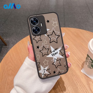 เคสโทรศัพท์มือถือ แบบเต็มจอ ลายดาวห้าแฉก สําหรับ Realme C55 C33 2023 C55 C30S C33 C30 C31 C35 C25s C11 2021