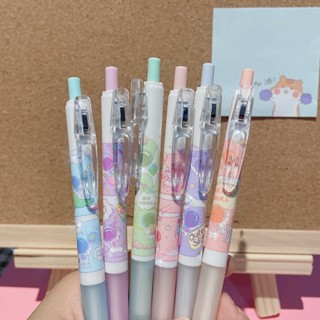 ปากกาลูกลื่น 0.5 มม. สีดํา 6 ชิ้น/ชุด