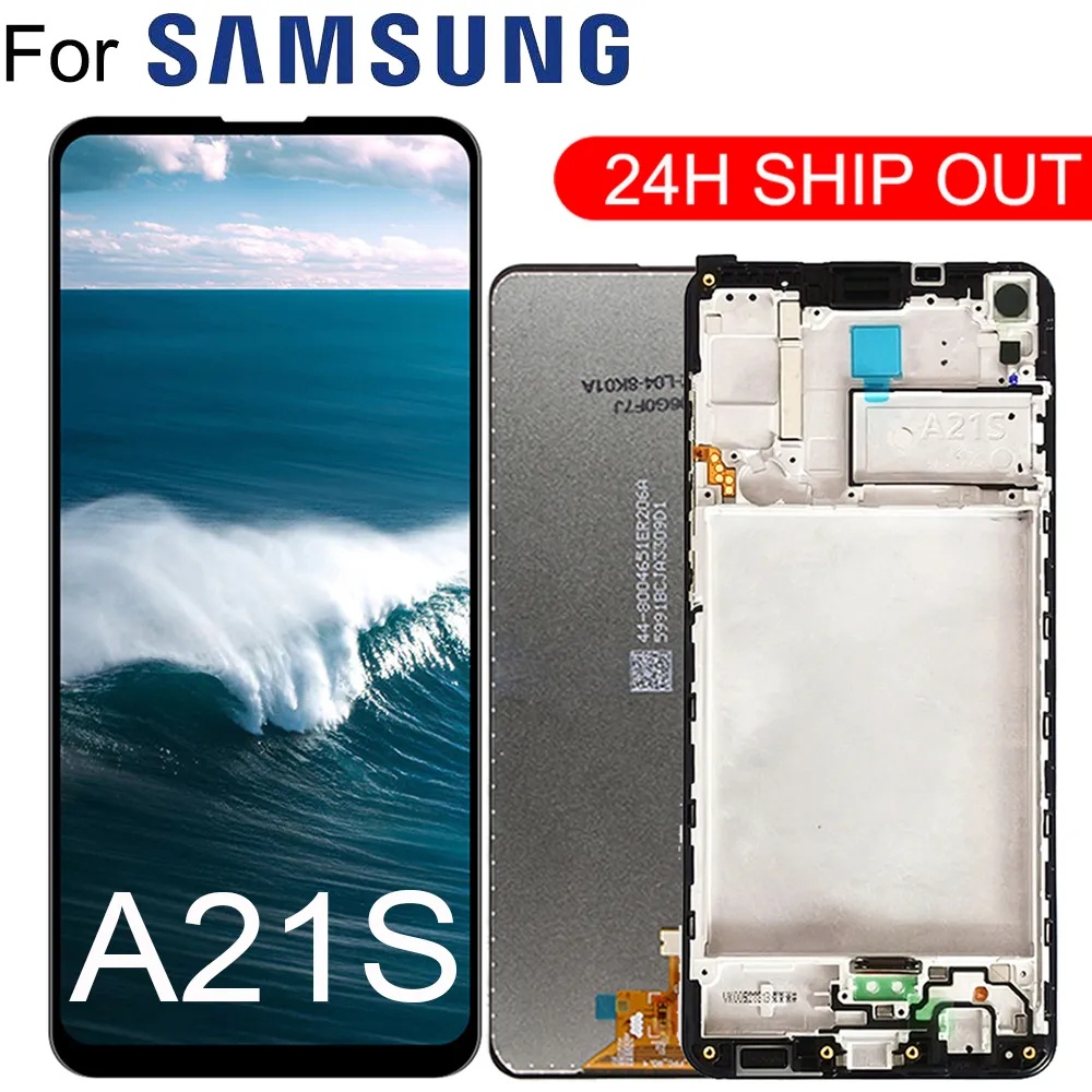 สําหรับ Samsung Galaxy A21S จอแสดงผล LCD A217F A217 A217F/DS A217H LCD Touch Screen Digitizer จอแสดง