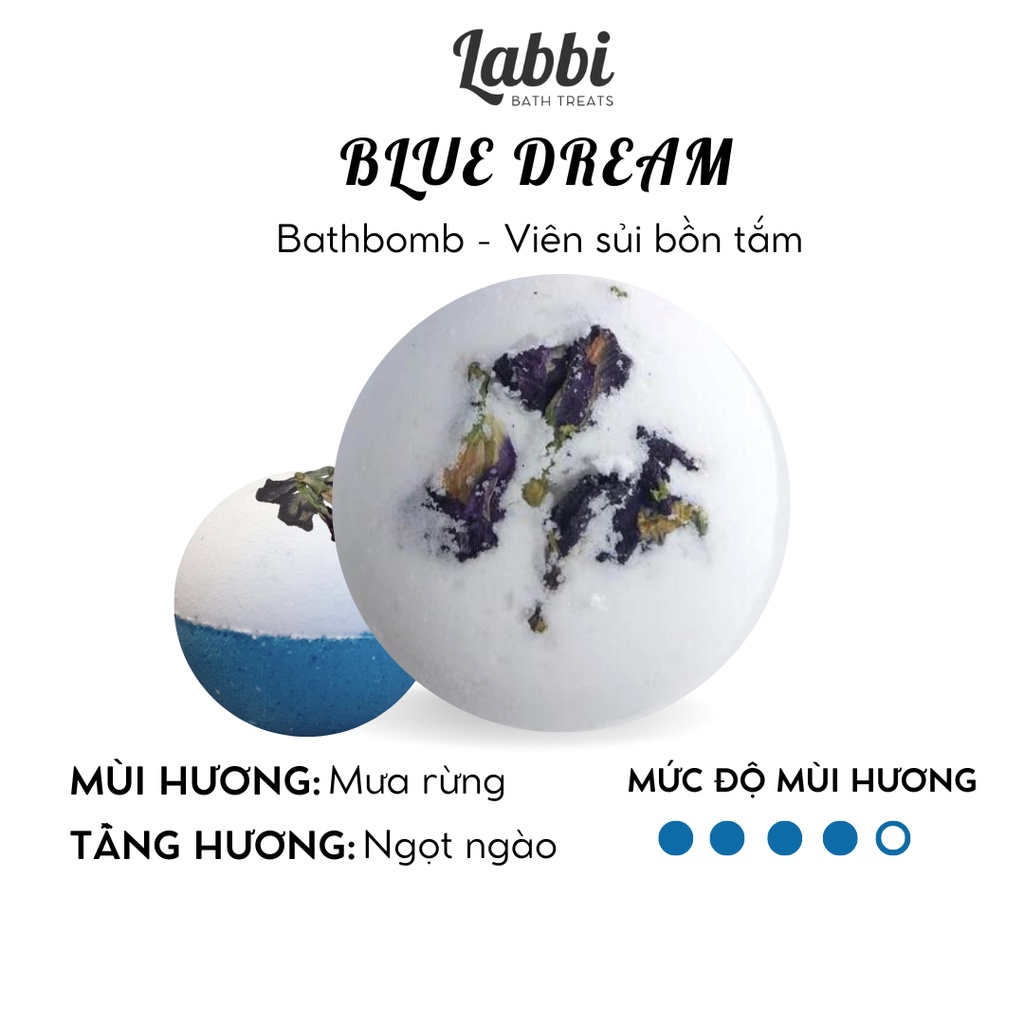 Blue DREAM [ Labbi ] Bath bomb / Bath bomb / Bath bomb เม ็ ดฟู ่