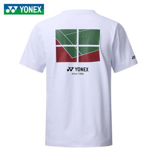 Yonex เสื้อยืดกีฬาแบดมินตัน ดูดซับความชื้น ซับเหงื่อ สําหรับผู้ชาย และผู้หญิง