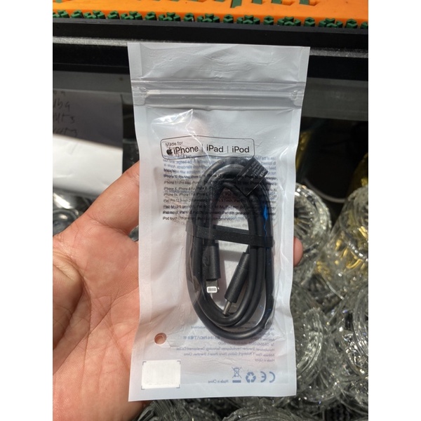 สายชาร์จเร็ว Ravpower 1m (C to L) สีดํา - Alishop vn