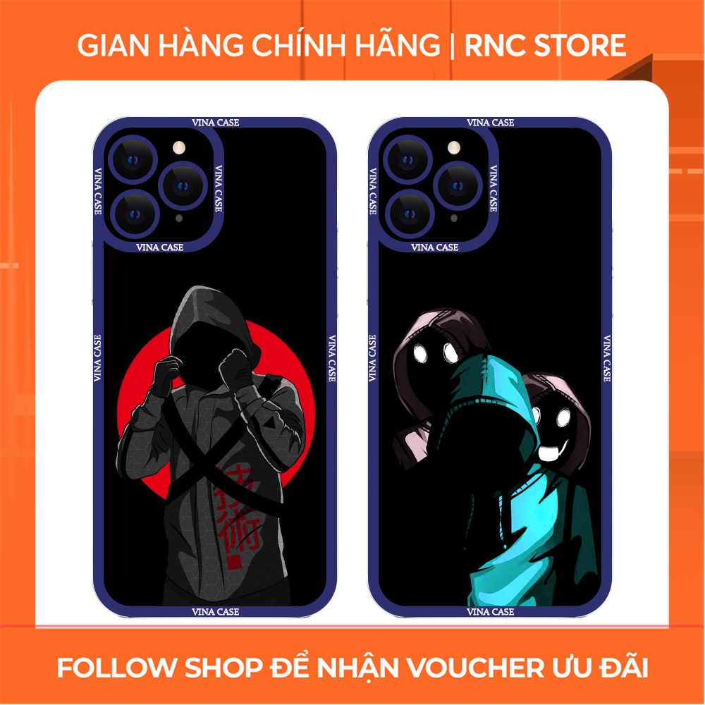 Iphone 6S/6 Plus/7G/8G/X/Xs/....เคสพลาสติกขอบสี่เหลี่ยมและขอบกล้อง Night