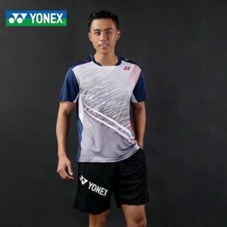 Yonex ใหม่ เสื้อกีฬาแขนสั้น แบบแห้งเร็ว สําหรับฝึกตีปิงปอง 3607