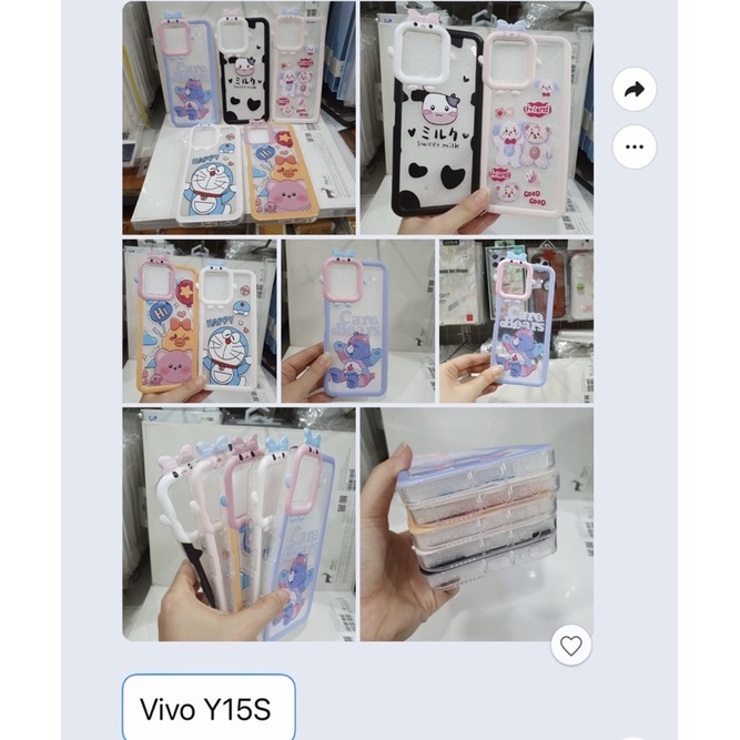 เคส Vivo Y15S ยืดหยุ่นน่ารักสําหรับ Y15A และ Y01