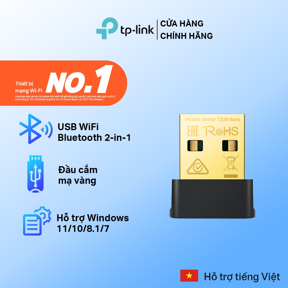 [เร็ว] TP-Link Archer T2UB Nano Bluetooth 4.2 AC 600Mbps USB Wifi Adapter