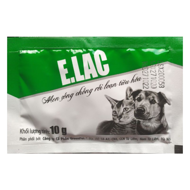 Elac 10g ยีสต ์ รองรับวิถีลําไส ้ สุนัขและแมว