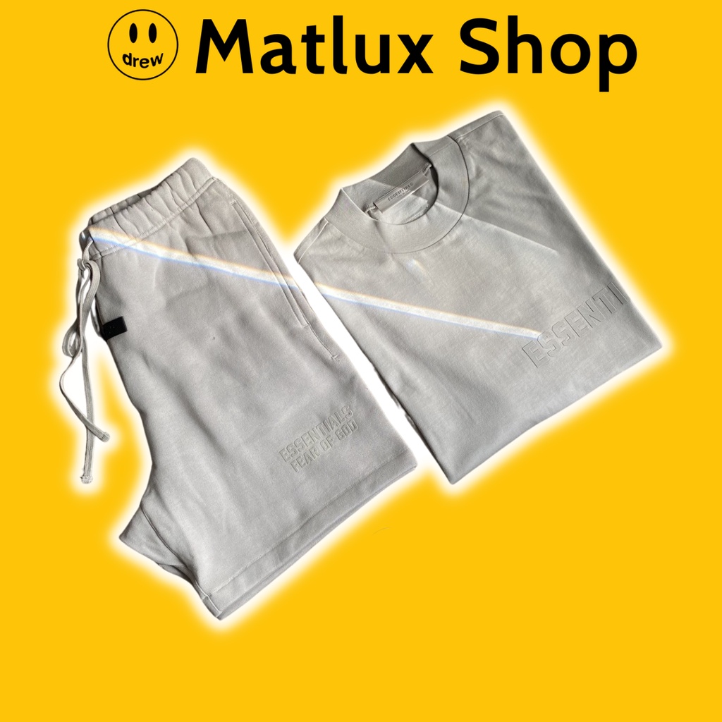 [BEST QUALITY] Fear Of God FOG Essentials SS23 เสื้อและกางเกงรุ่นพรีเมี่ยม ชุดผ้าฝ้าย FOG 1977 Essen