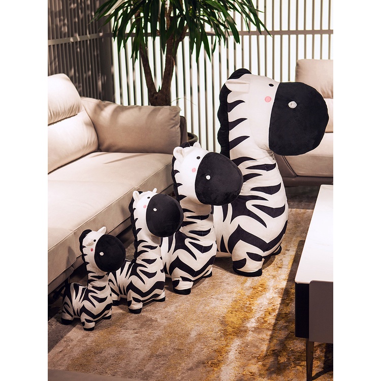 พร้อมส่ง ตุ๊กตาม้าลาย ม้าลาย น่ารัก ตุ๊กตาโพนี่จําลอง ของเล่นเด็ก ของขวัญวันเกิด กอดนอน เตียง เด็กผู้หญิง - รูปที่ 2