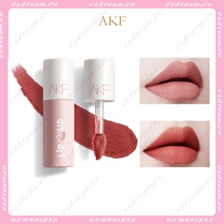 Akf ลิปสติก ลิปกลอส เนื้อแมตต์กํามะหยี่ สีขาว เนื้อแมตต์ ไม่แห้ง เหมาะกับฤดูใบไม้ร่วง และฤดูหนาว สําหรับผู้หญิง