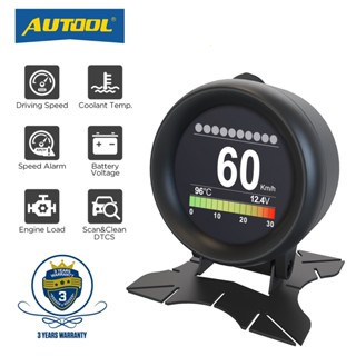 Autool X60 HUD เครื่องวัดอุณหภูมิไฟฟ้าดิจิทัล อเนกประสงค์ ระบบเตือนความผิดพลาด สําหรับรถยนต์