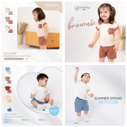 ชุดเด็กเปิดไหล่แขนสั้น Bubaby