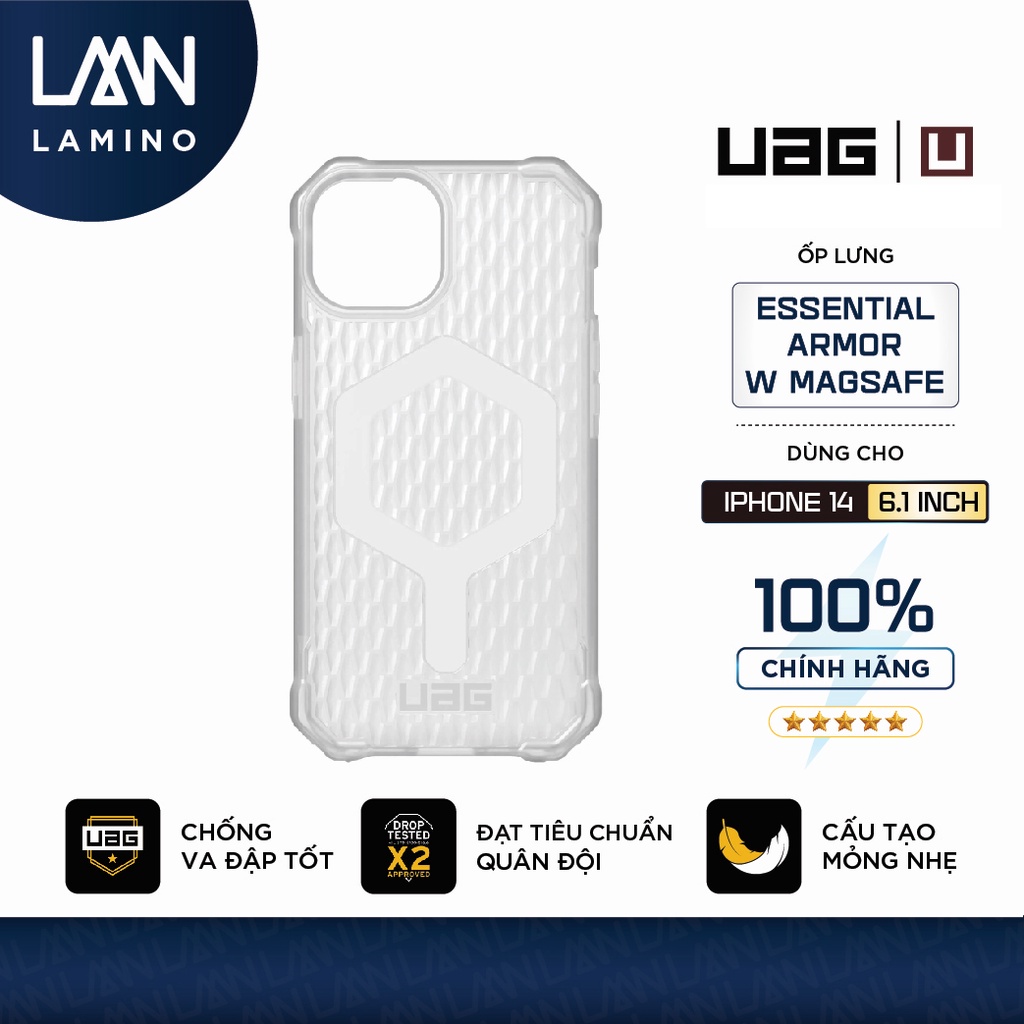 [Liquidation] เคส UAG ESSENTIAL ARMOR พร้อม MAGSAFE สําหรับ iPhone 14 [6.1 INCH] LAMINO