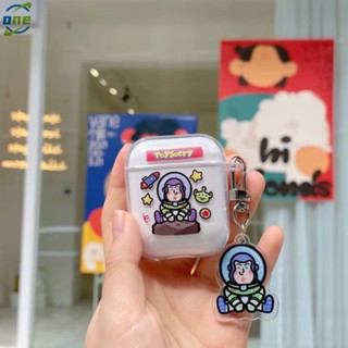 เคสหูฟังบลูทูธไร้สาย ซิลิโคนนิ่ม แบบใส กันกระแทก พร้อมสายคล้อง สําหรับ AirPods 1 2 3 Pro AirPods 3 (2021)