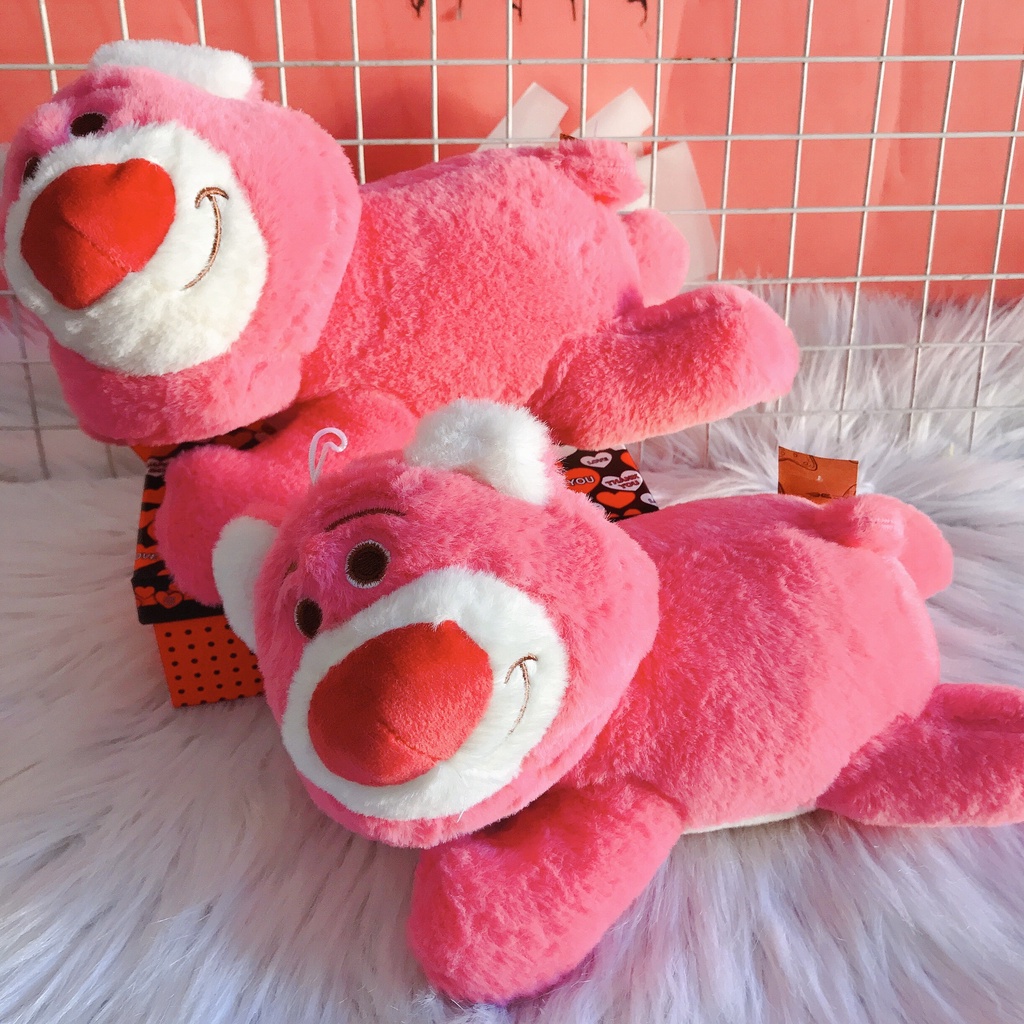 Lotso Huggin Bear Teddy Bear Super Cute Pink Strawberry Stuffed - Lotso Huggin Teddy Bear In Cartoon Toy Story