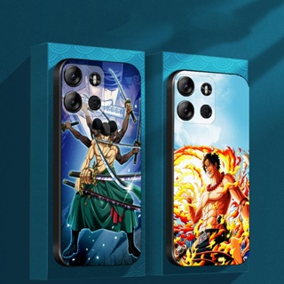 One Piece ปลอก เคสโทรศัพท์ Infinix Tecno Spark Go 2023 Tecno POP 7 Pro BF7 Smart 7 X6526 เคสโทรศัพท์ TPU นุ่มซิลิโคนสีดำ Frosted 52