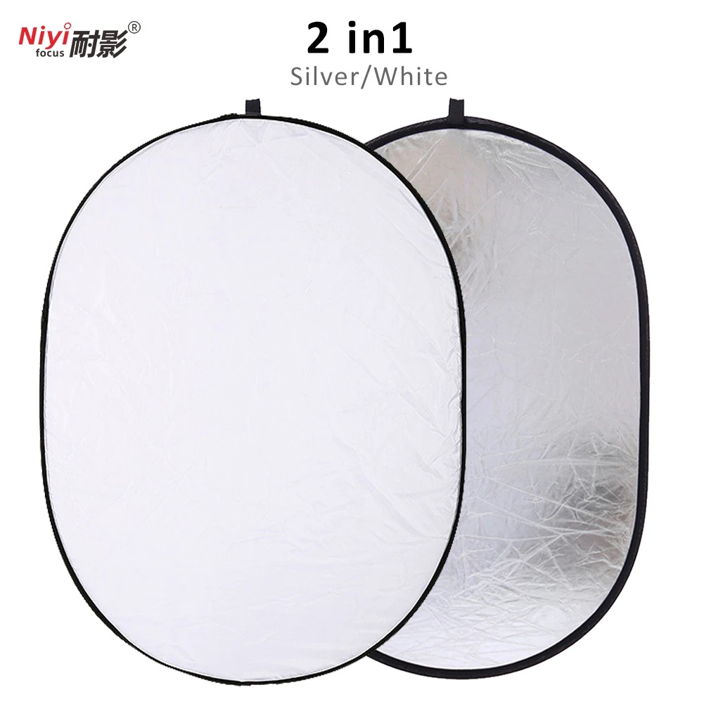 แผ่นสะท้อนแสง อเนกประสงค์ แบบพกพา 2in1 5in1 7in1 60x90 ซม. 90x120 ซม. 60/80/110 ซม. สําหรับถ่ายภาพ