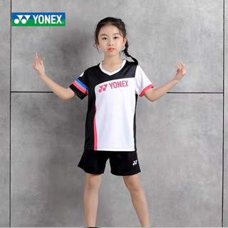 Yonex เสื้อยืดเด็ก คุณภาพสูง เสื้อแบดมินตัน เสื้อทีมแข่งขัน 1908B