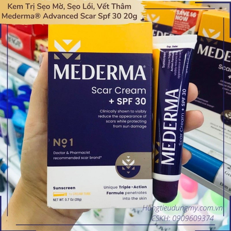 [เยอรมนี-ใหม ่ ] Mederma Scar Cream Plus SPF 30 (20g🌹 Fast Scar Cream