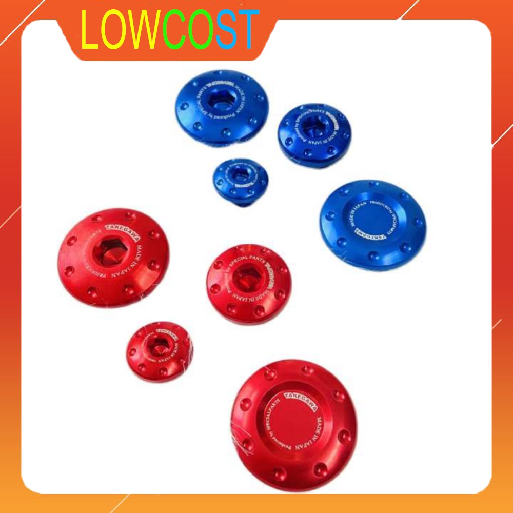 ทากาวะ สกรูยึดจานไฟ สกรูน้ํามัน สกรูข้อเหวี่ยง ทําจากอลูมิเนียม ใช้สําหรับรถยนต์ ฮอนด้า