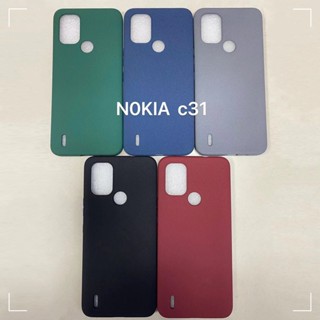 เคสโทรศัพท์มือถือแบบนิ่ม ผิวด้าน บางมาก สีพื้น เรียบง่าย สําหรับ Nokia C31