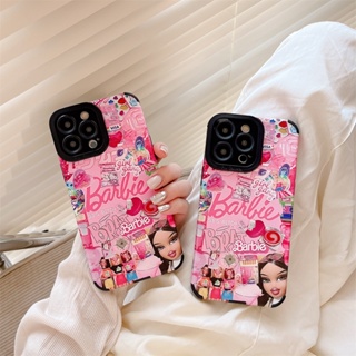 เคสโทรศัพท์มือถือ ลายสติกเกอร์บาร์บี้ สําหรับ iPhone iPhone 7 8Plus 14 ProMax 13 ProMax 11 12ProMax XS Max