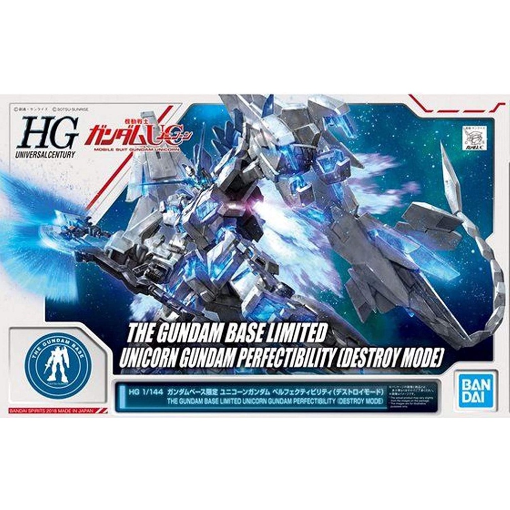 [Gundam Base Limited ] กันดั ้ มรุ ่ น HG 1 / 144 Unicorn Perfectibility ( โหมดDestroy )