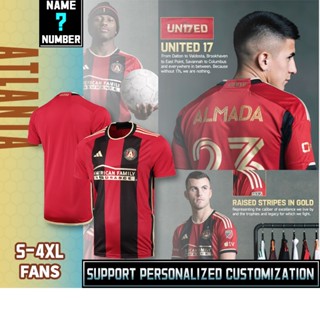 เสื้อกีฬาแขนสั้น ลายทีมชาติฟุตบอล Atlanta home 23-24 ชุดเหย้า * S-4XL วันพรุ้งนี้