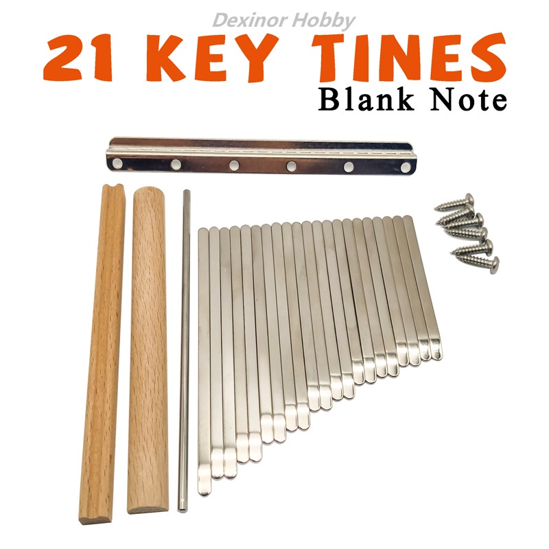 Lingting Original 17 21 คีย์ชุด Tines DIY Kalimba อุปกรณ์เสริมคีย์บอร์ดเปล่า Thumb เปียโนเครื่องมืออ