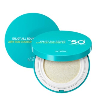 Scinic Enjoy All Round Airy Sun Cushion EX SPF50+PA++++ 0.84 fl.oz / 25g (วันหมดอายุ: เมษายน 2025)