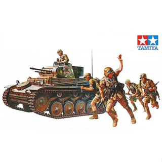 Tamiya model โมเดลทหาร 1/35 35009 German Panzer Mk.II Ausf.F/G พลาสติก