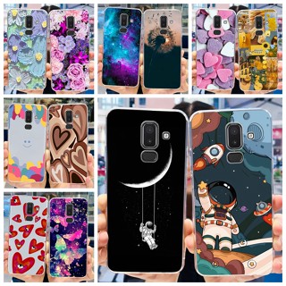 เคส Samsung Galaxy J8 2018 J810 SM-J810F เคสโทรศัพท์ ลายนักบินอวกาศน่ารัก ฝาหลัง Samsung J8 J810F กันชน