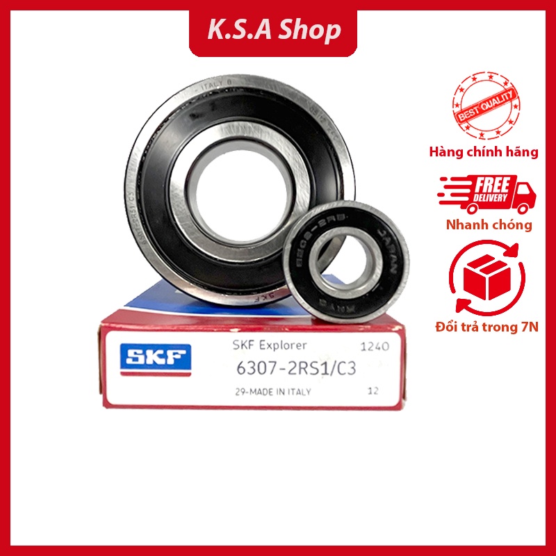 แบริ่ง 6306, 6307, 6308, 6309, 6310 2Z/C3, 2RS1/C3 SKF - สินค้าคุณภาพ ราคาถูก - ร้าน KSA