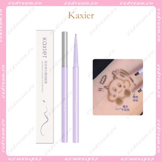 Kaxier ปากกาอายไลเนอร์เจล กันน้ํา กันเหงื่อ ไม่จางหาย สีน้ําตาล สําหรับผู้เริ่มต้น และนักเรียน