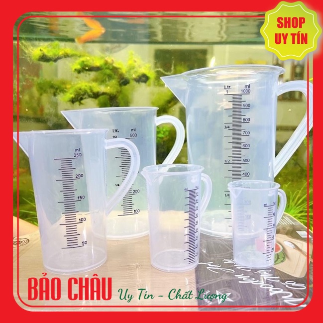 ถ้วยตวงพลาสติกระดับบัณฑิตเวียดนาม - ถ้วยตวงผสม 50ml - 2000ml