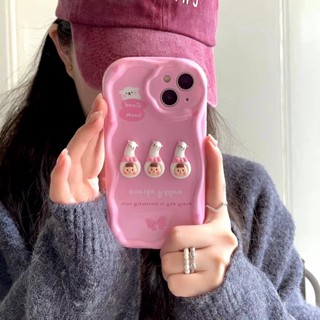 เคสโทรศัพท์มือถือ แบบนิ่ม ลายผู้หญิง 3d สีชมพู สําหรับ Iphone 14 14 Pro 14 Pro Max 11 12 promax 13 Pro Max