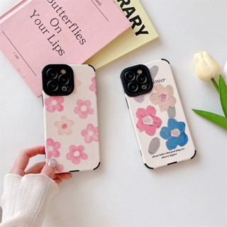 เคสโทรศัพท์มือถือ ลายดอกไม้ สีชมพู สําหรับ iPhone 7 8Plus 14 ProMax 13 ProMax 11 12ProMax XS Max