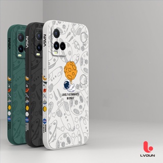 เคส Vivo Y21 เคส Vivo Y21S Y21T เคส Vivo Y51S Y51 Y31 Y33S Y33T T1X Y1S Y71 Y81 Y81i Y91 Y91i Y91C Y93 Y95 V7+ V7 Plus Y79 V7 V5 V5S Y67 Soft Astronaut Case 2B-TKR